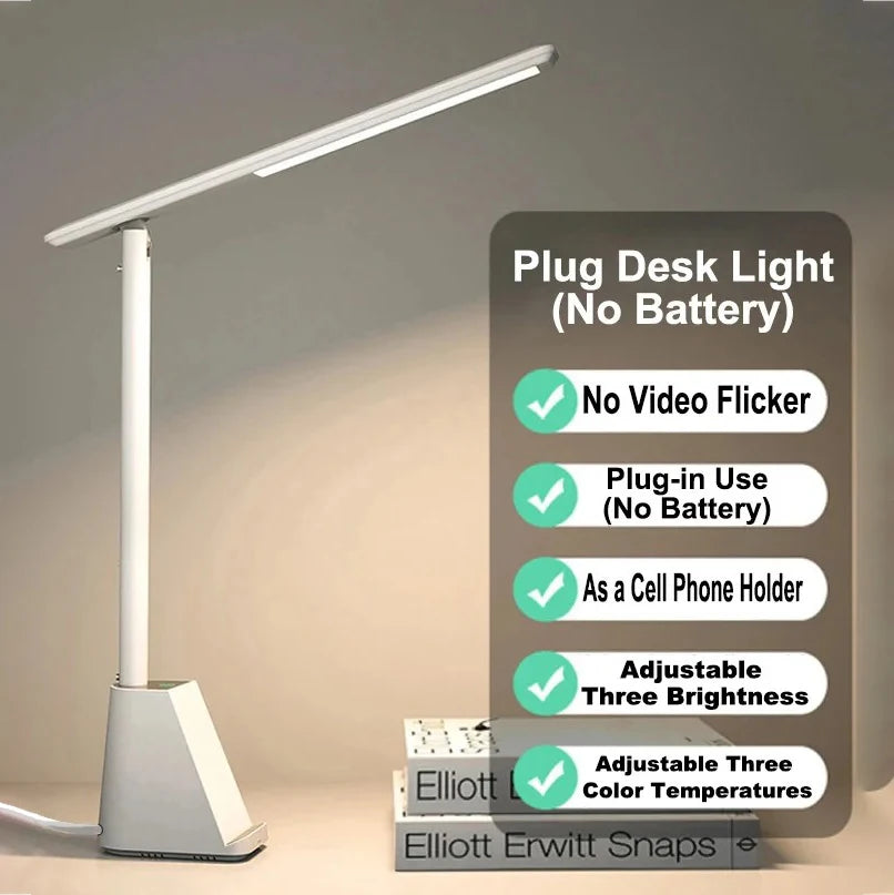 Lampe de Bureau LED Pliable Sans Fil 15W
