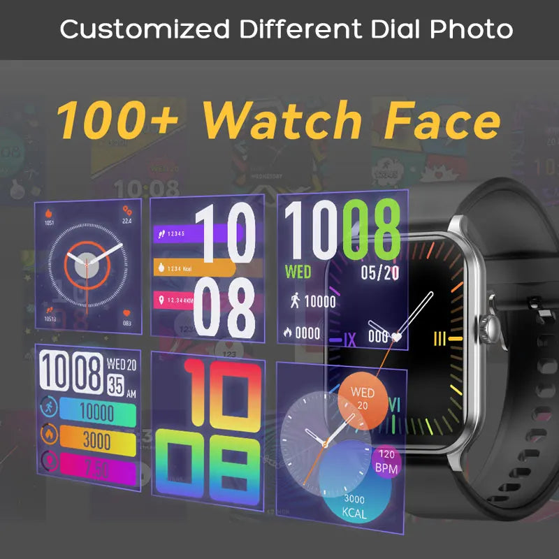 Montre intelligente femme — suivi fréquence cardiaque SpO2 et activité NovaByte