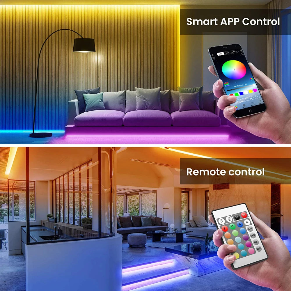 Bande LED RGB musicale — couleurs dynamiques synchronisées avec le son NovaByte