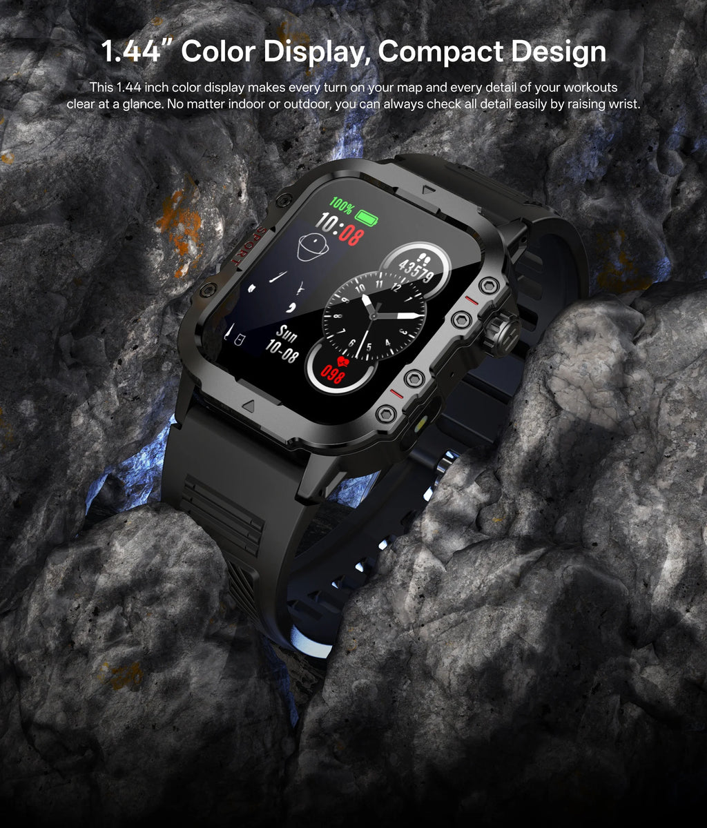 Montre connectée homme — suivi GPS multisport fréquence cardiaque NovaByte