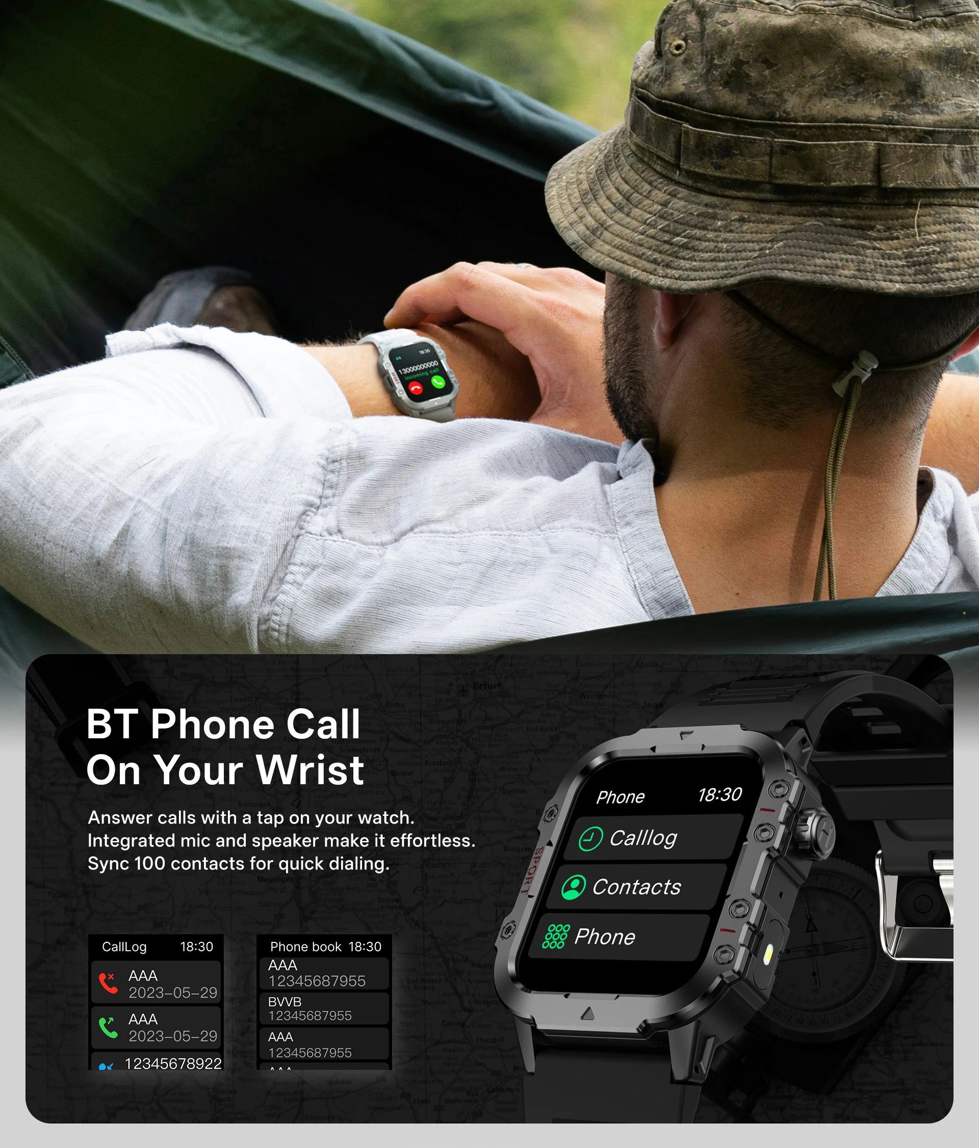 Montre militaire IP67 — résistante eau chocs et poussière sport extrême NovaByte