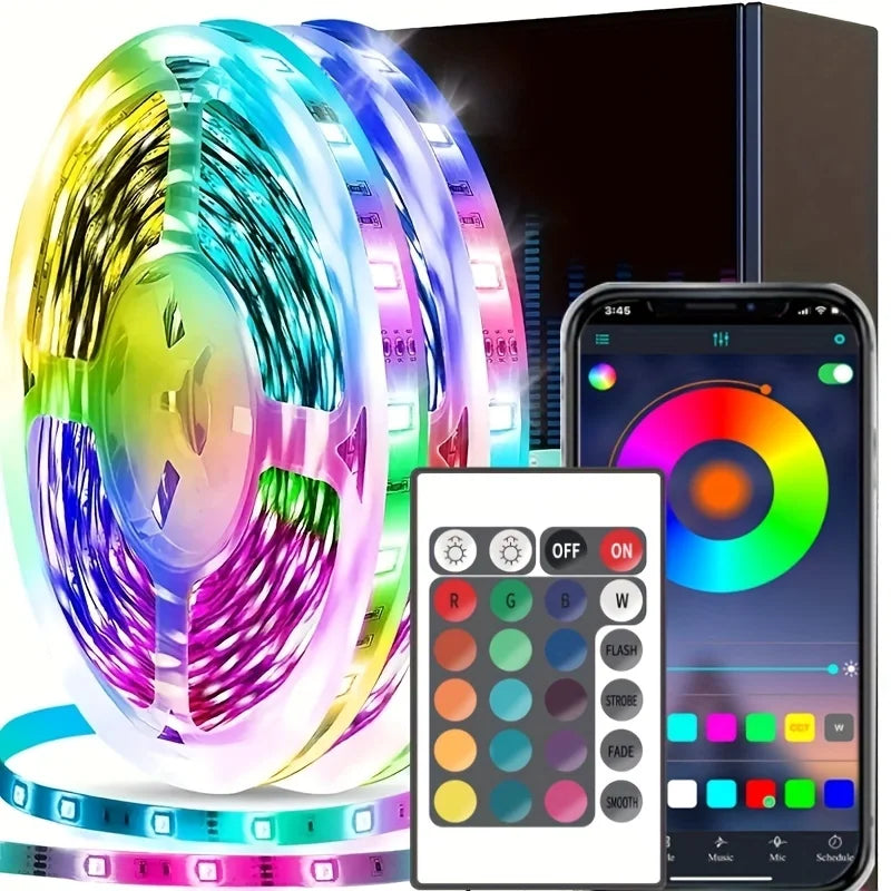 Bande LED RGB musicale — synchronisation son et musique en temps réel NovaByte