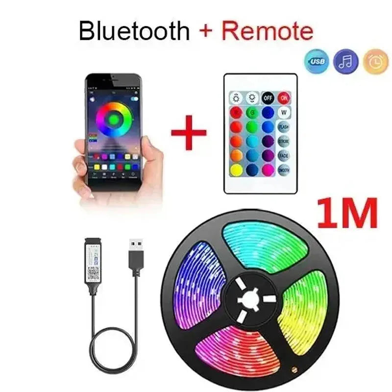 LED RGB 5050 intelligente — modes préprogrammés contrôle application NovaByte