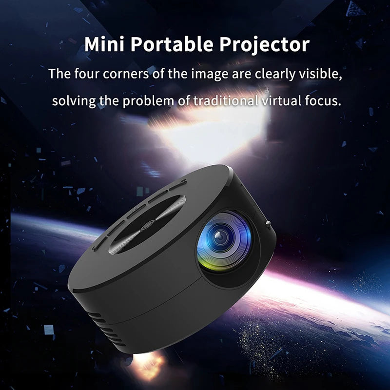 Mini projecteur HD 1080P portable — cinéma nomade camping et extérieur NovaByte