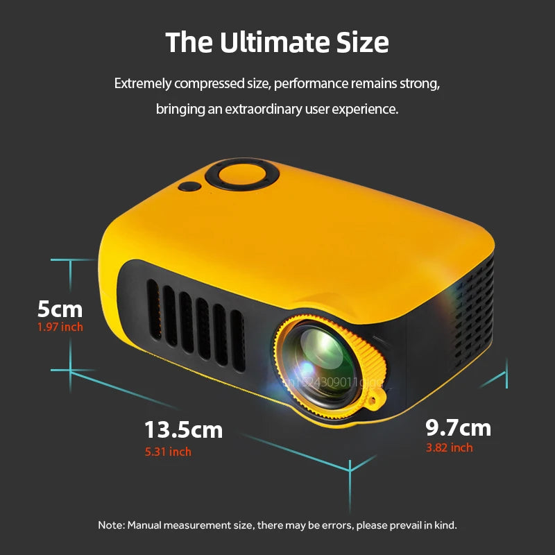 Projecteur 4K compact — image lumineuse 2000 lumens projection haute qualité NovaByte