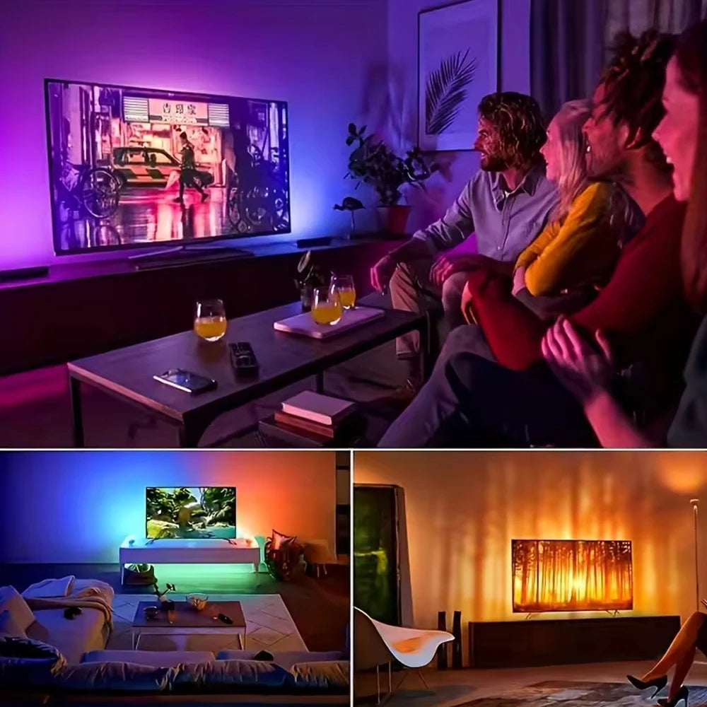 LED 5050 RGB Bluetooth — synchronisation musique modes dynamiques NovaByte