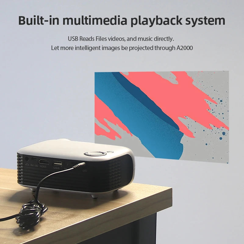 Projecteur 4K portable — résolution ultra haute définition films et jeux NovaByte