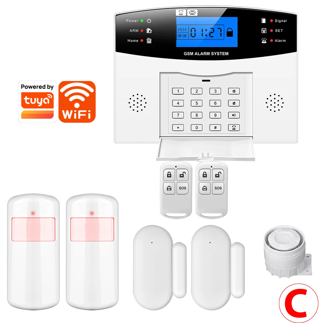 Alarme GSM WiFi installation facile — protection maison appartement NovaByte