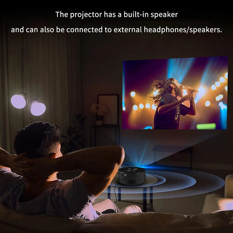 Projecteur HD 1080P compact — qualité image haute définition films et séries NovaByte